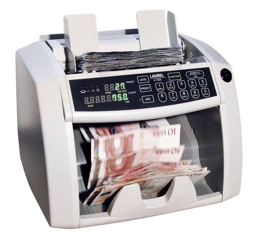 Hochwertige Geldzählmaschinen Akkutechnik